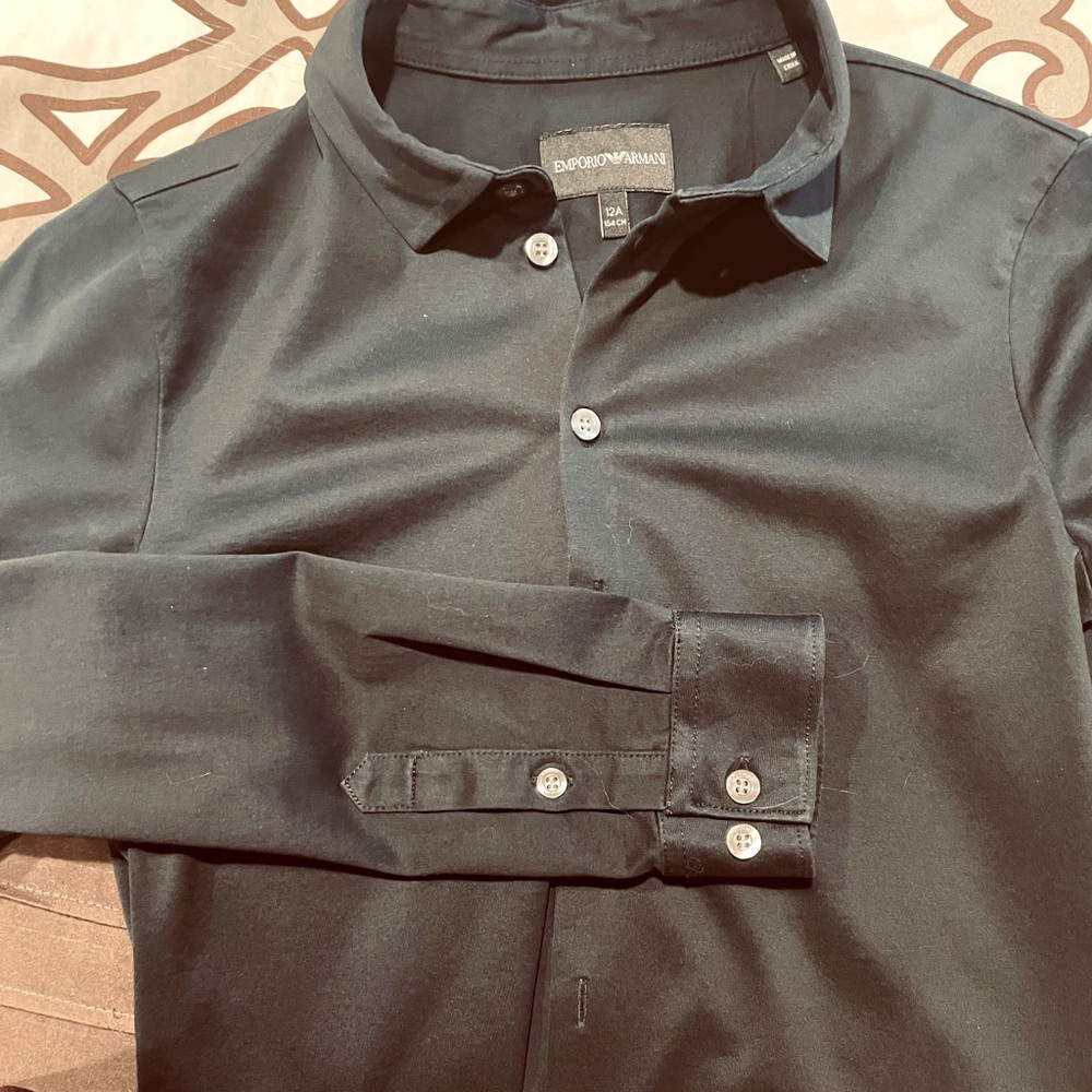 Emporio Armani Boys Button Down Dress Shirt